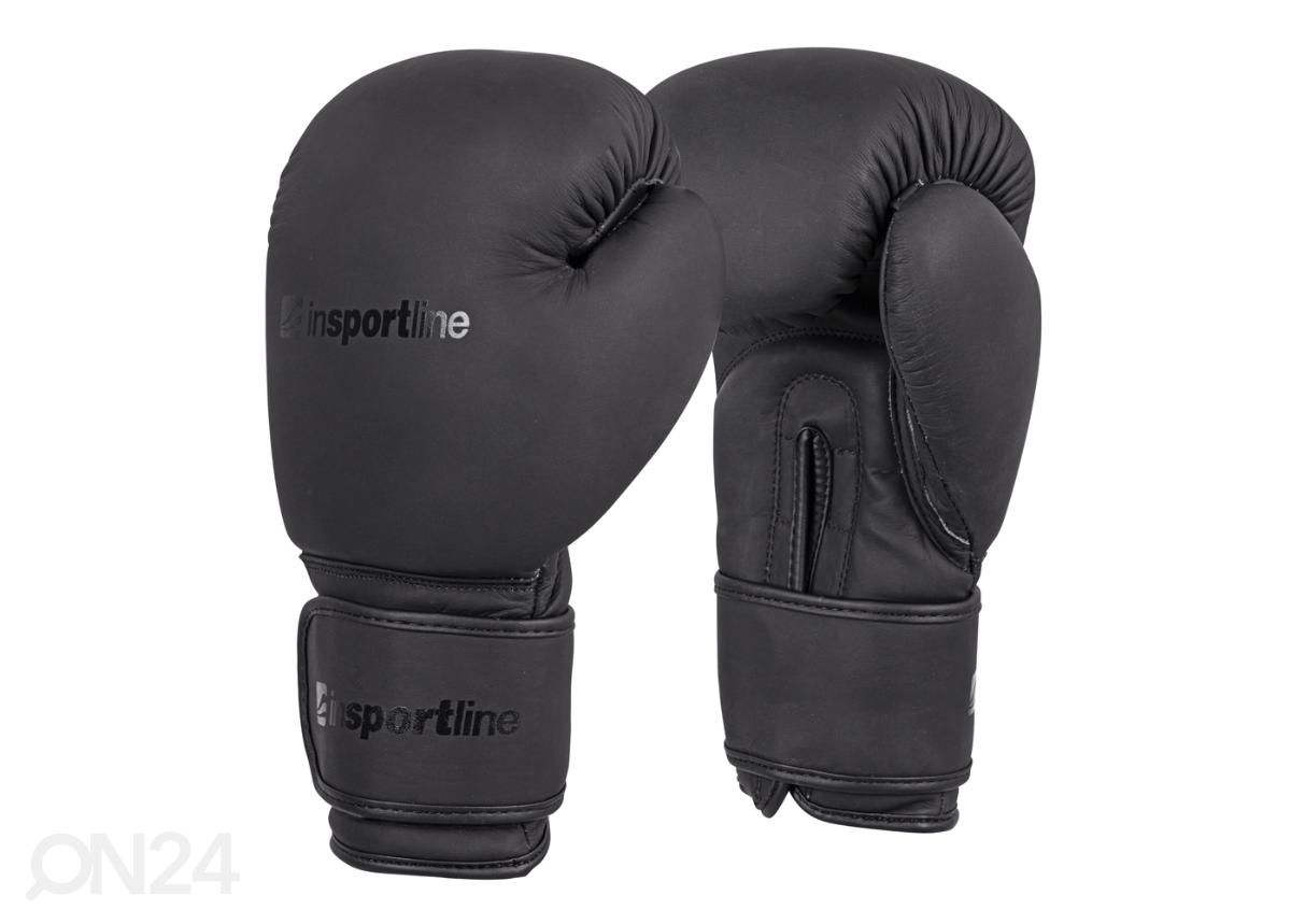 Nyrkkeilyhanskat inSPORTline Kuero mustat, koko 8 oz kuvasuurennos