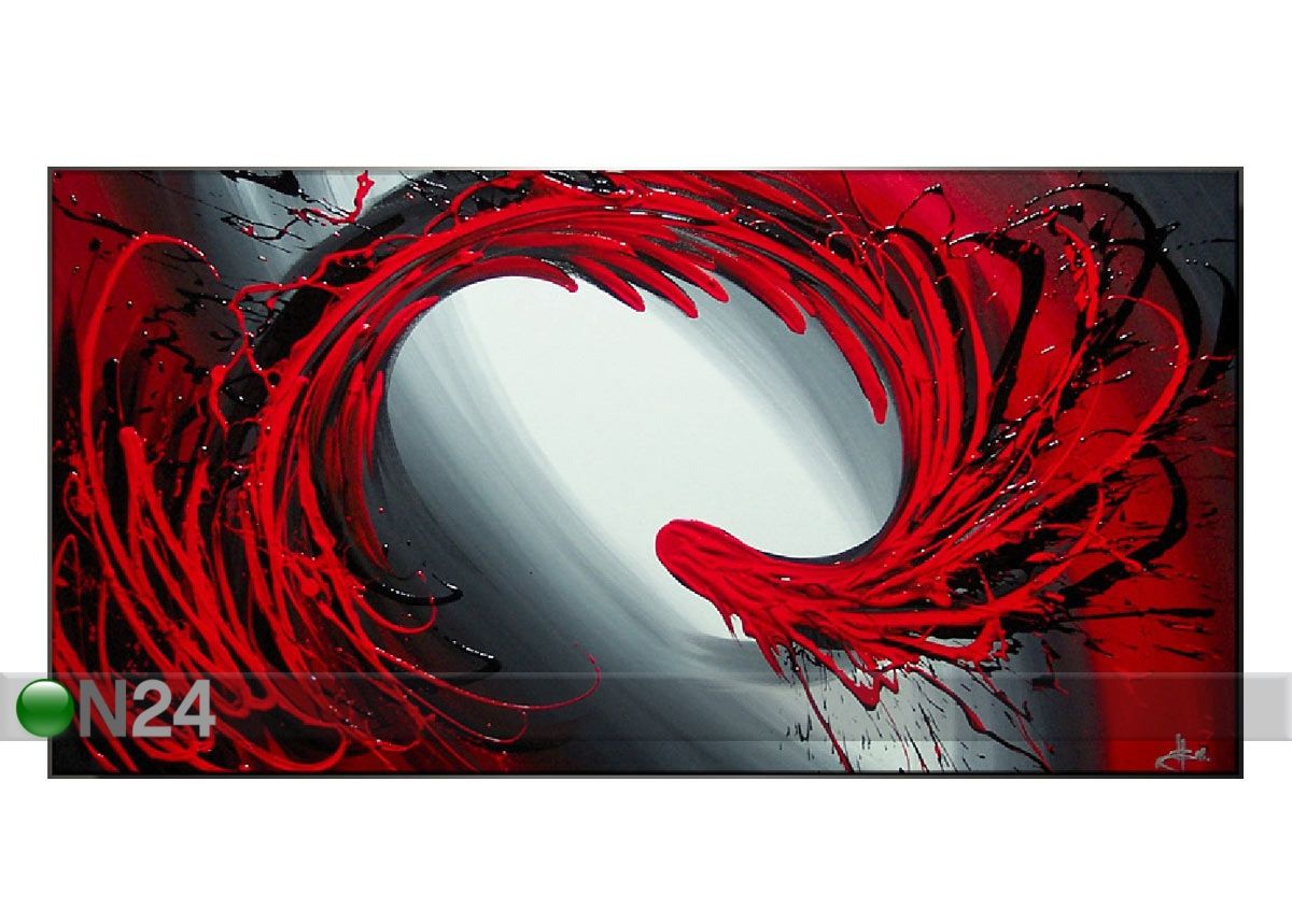 Öljymaalaus kankaalla DRAGON 50x100 cm kuvasuurennos