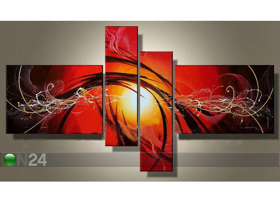Öljymaalaus kankaalla SUNSET 110x180 cm kuvasuurennos