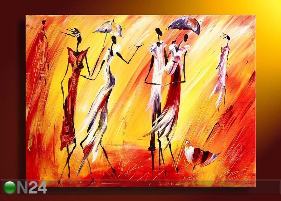 Öljymaalaus kankaalla TANSSI 60x80 cm kuvasuurennos