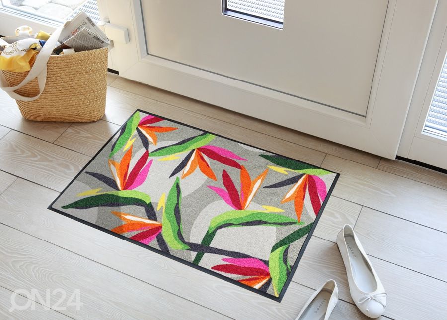 Ovimatto Bloom Parrot Flower 50x75 cm kuvasuurennos