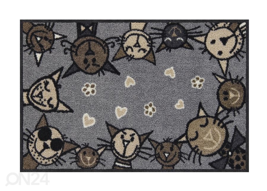 Ovimatto Circle Cat city-chic 50x75 cm kuvasuurennos