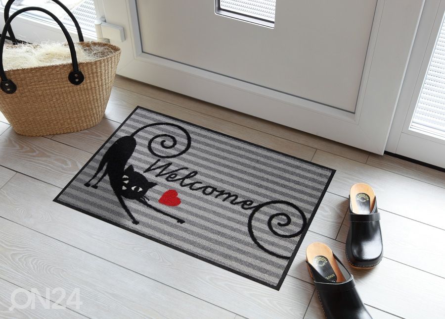Ovimatto Curl Cat 50x75 cm kuvasuurennos