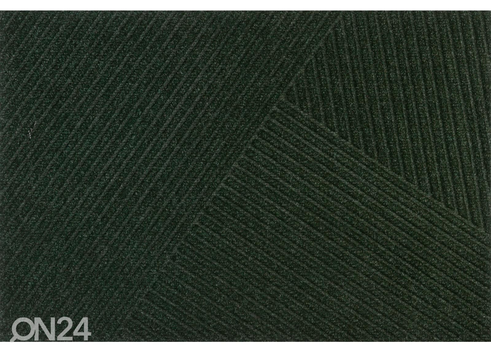 Ovimatto Dune Stripes midnight green 60x90 cm kuvasuurennos