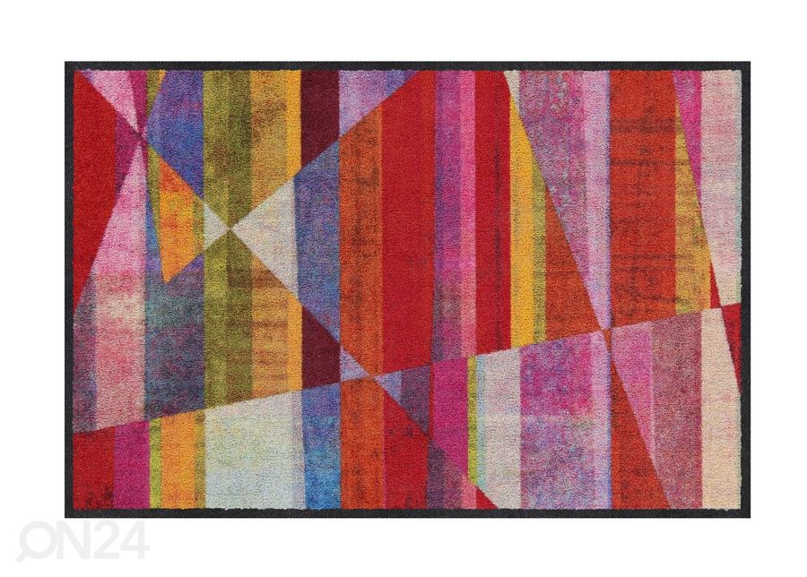 Ovimatto Inclined Stripes colourful 50x75 cm kuvasuurennos
