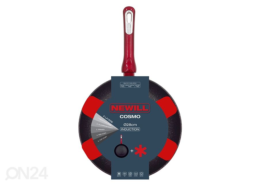 Paistinpannu Neill Cosmo Ø 28 cm + pannusuoja, induktio kuvasuurennos