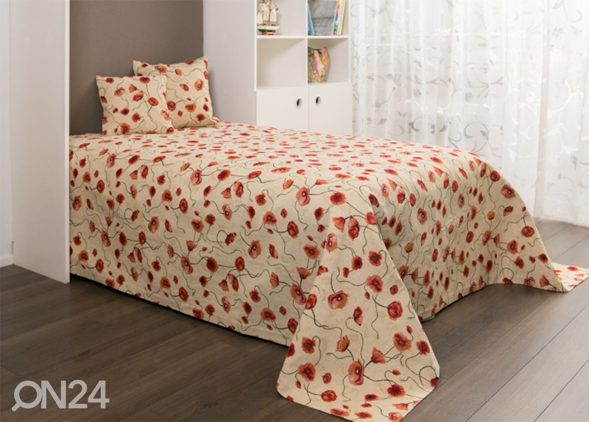 Päiväpeitto Unikot 240x240 cm kuvasuurennos