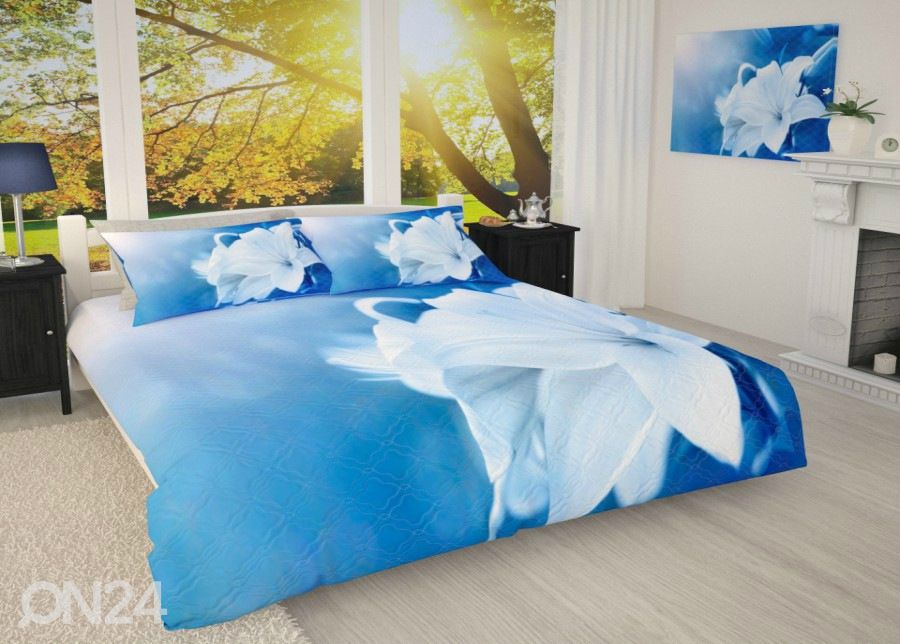 Päiväpeitto Valkoinen lilja 215x240 cm kuvasuurennos