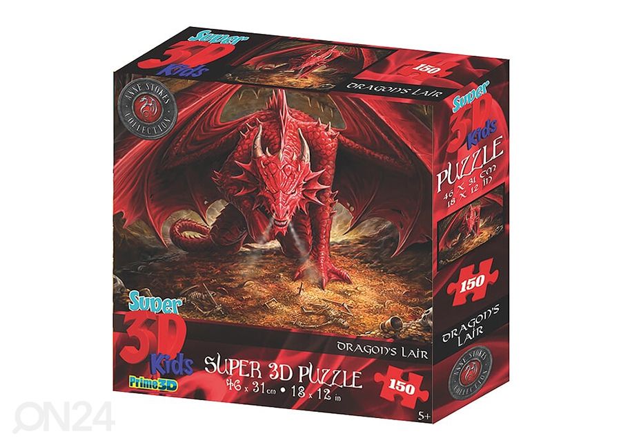 Palapeli 3D lohikäärme 150 osaa kuvasuurennos