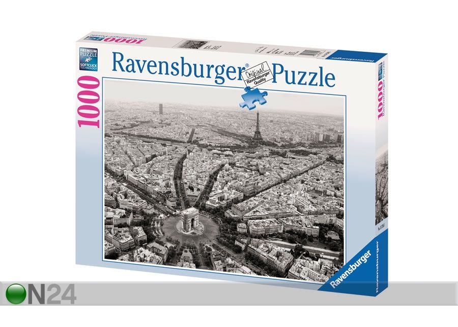 Palapeli NOSTALGINEN PARIISI 50x70 cm RAVENSBURGER kuvasuurennos