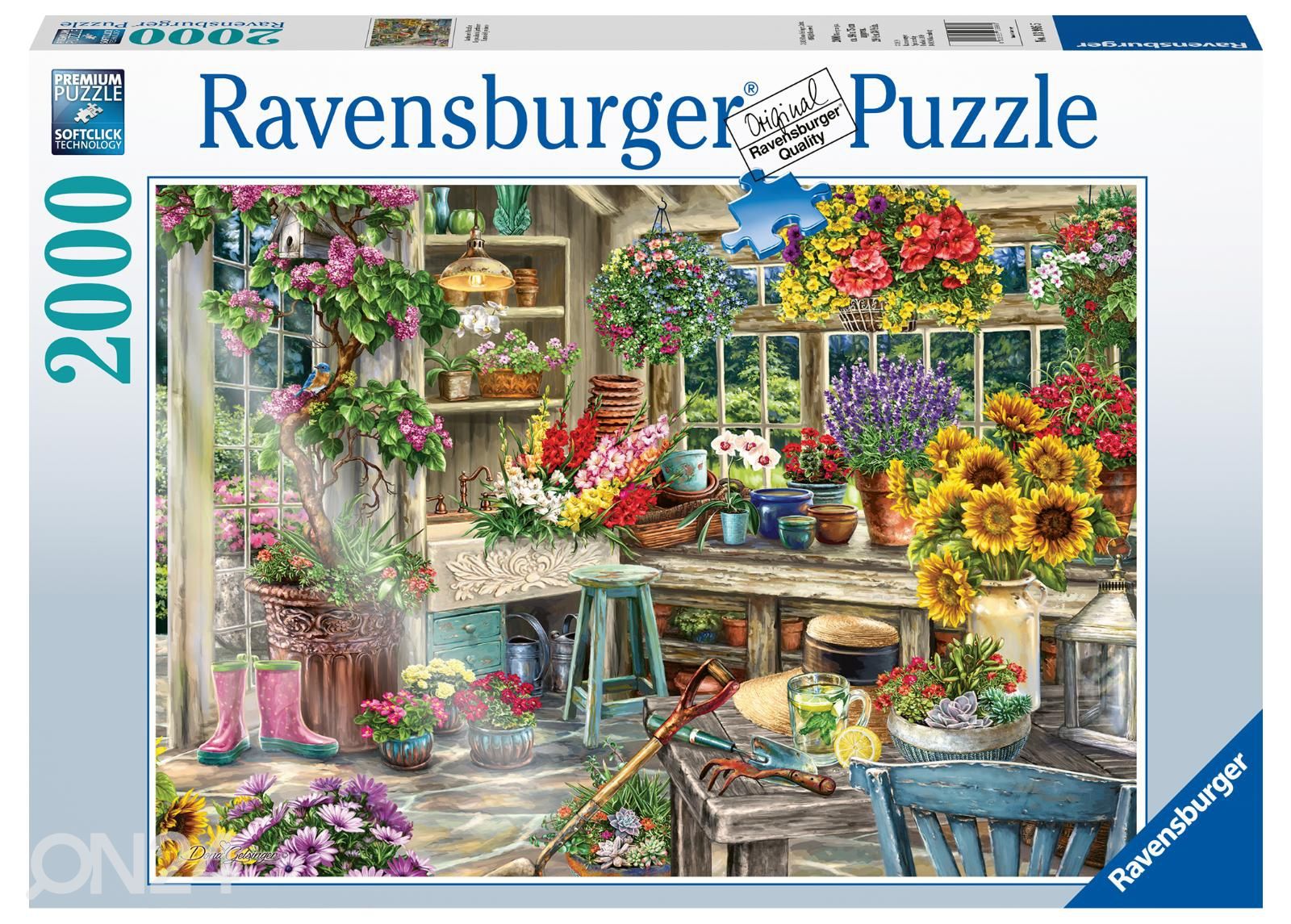 Palapeli Ravensburger Puutarhaparatiisi 2000 palaa kuvasuurennos