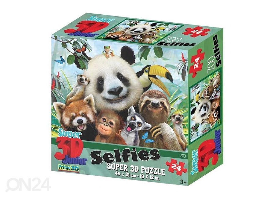 Palapeli3D Zoo Selfies 48 osaa kuvasuurennos