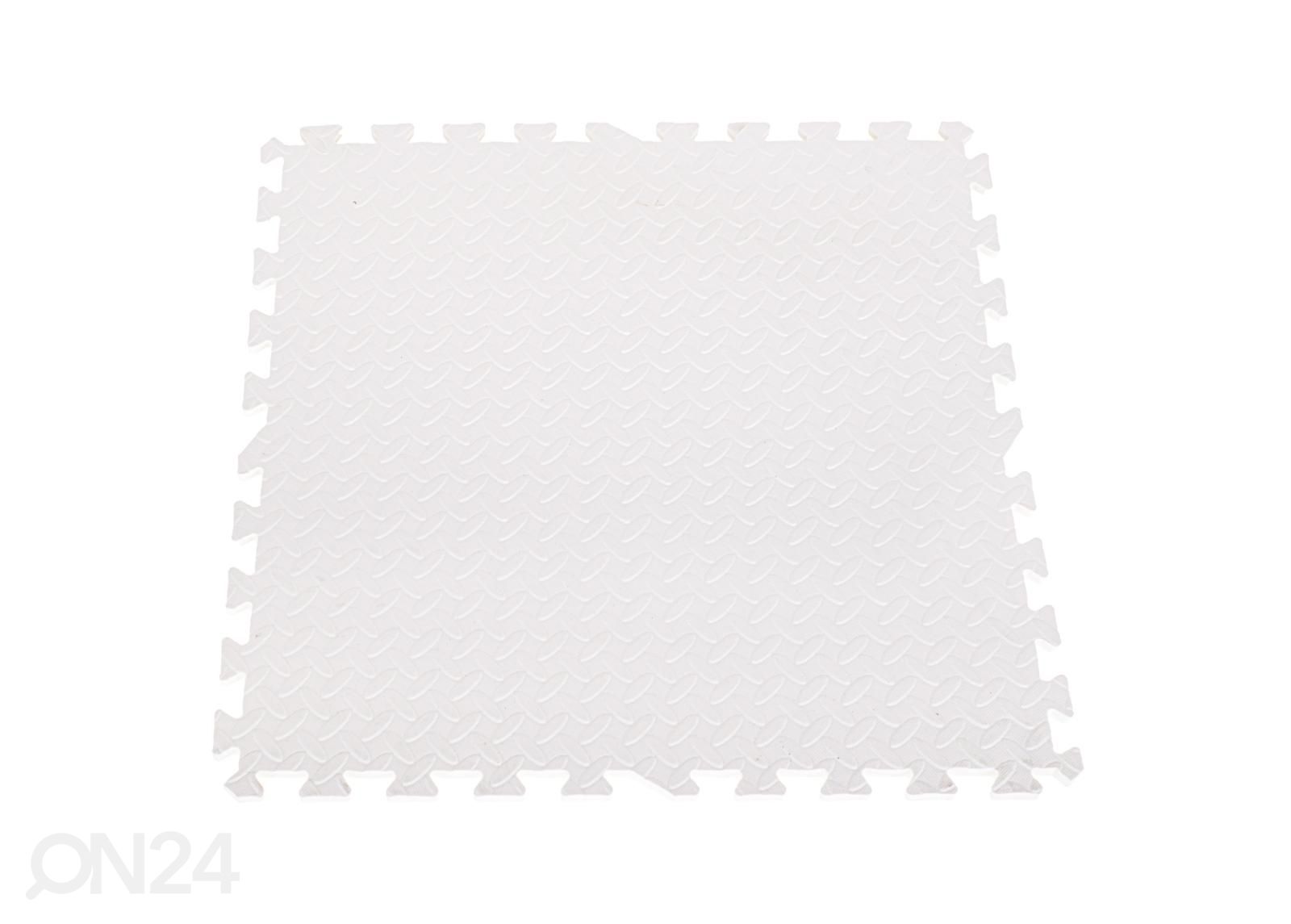 Palapelimatto valkoinen 60x60 cm 4 kpl kuvasuurennos