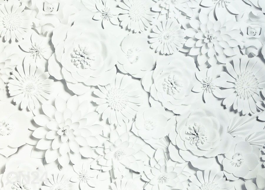 Paperitapetti 3D Flower Wall kuvasuurennos