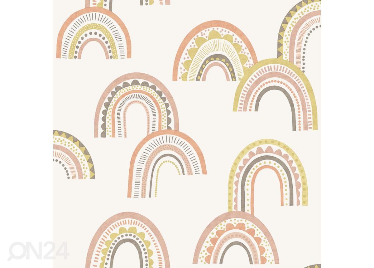 Paperitapetti Boho Rainbow kuvasuurennos