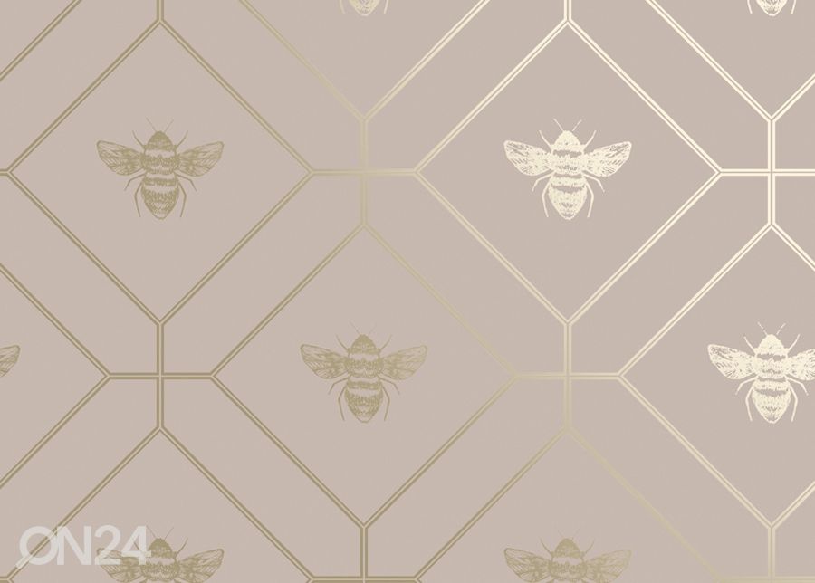 Paperitapetti Honeycomb Bee kuvasuurennos