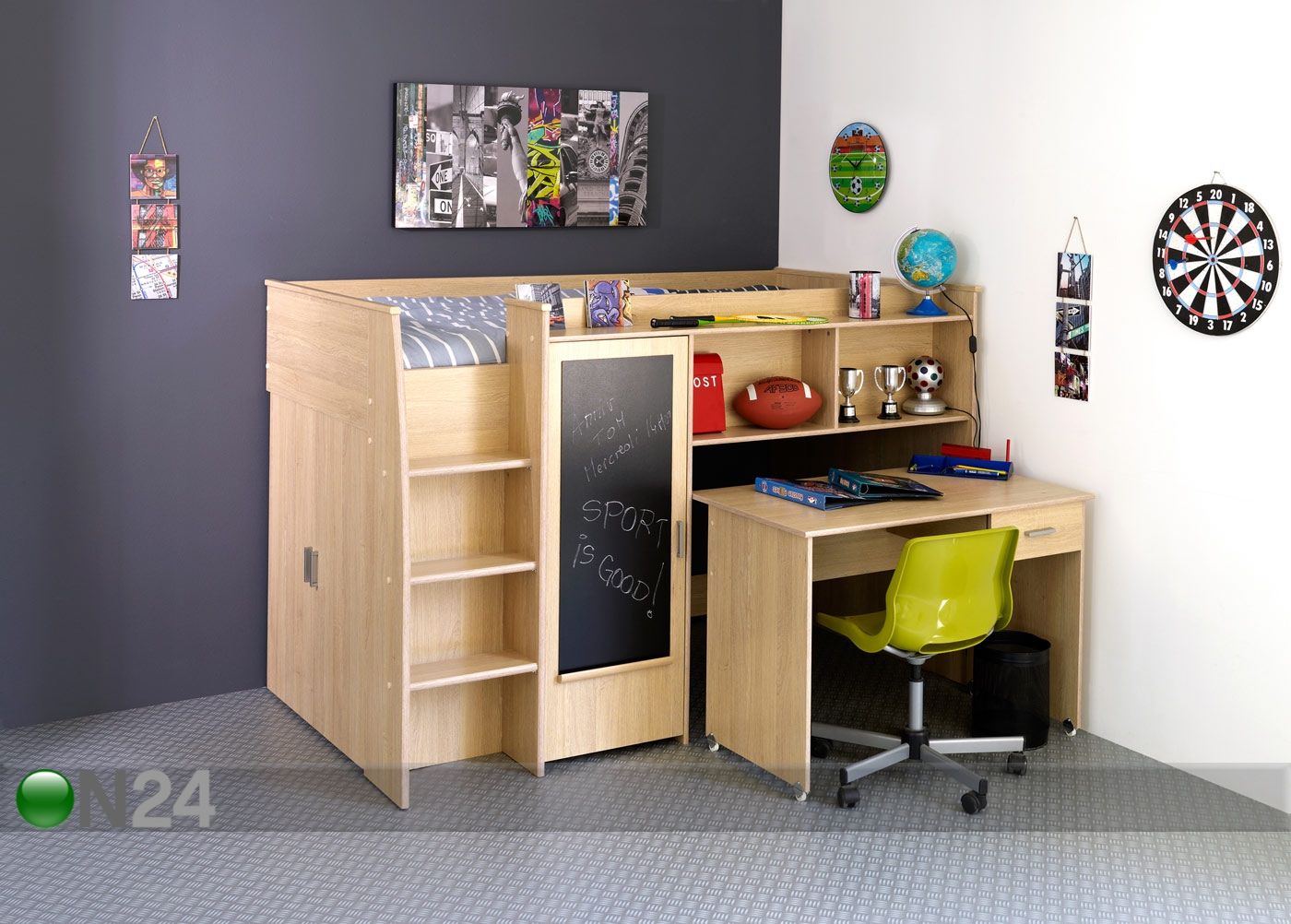 Parvisänky yhdistelmä JACK 90x200 kuvasuurennos