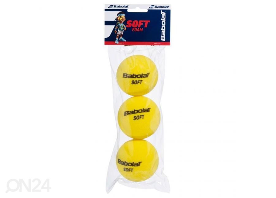 Pehmeät tennispallot Babolat Soft Foam 3 kpl kuvasuurennos
