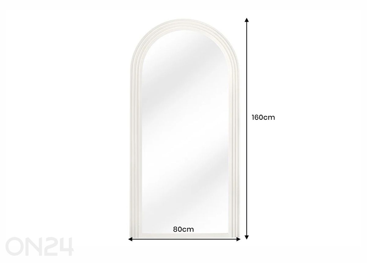 Peili Art Deco kuvasuurennos mitat