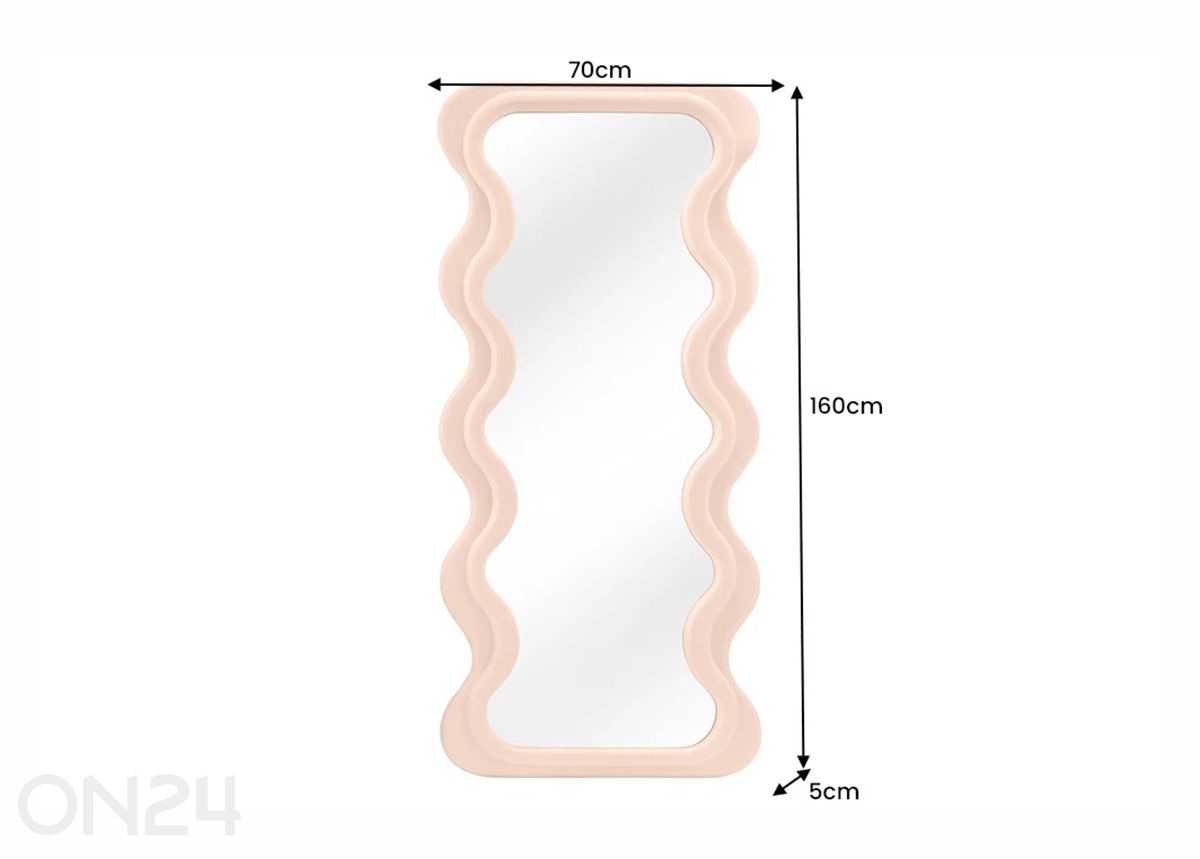 Peili Curvy kuvasuurennos mitat