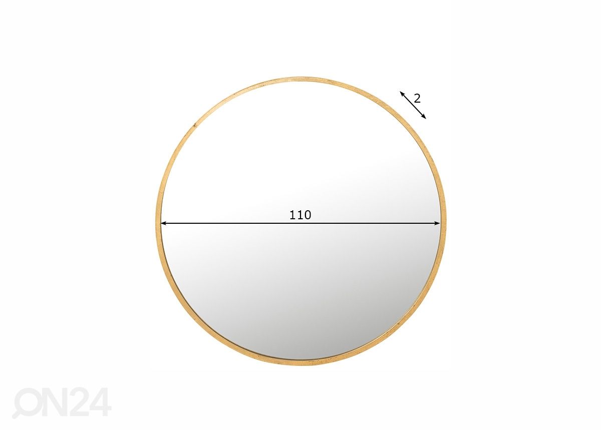 Peili Mona Ø 110 cm kuvasuurennos mitat