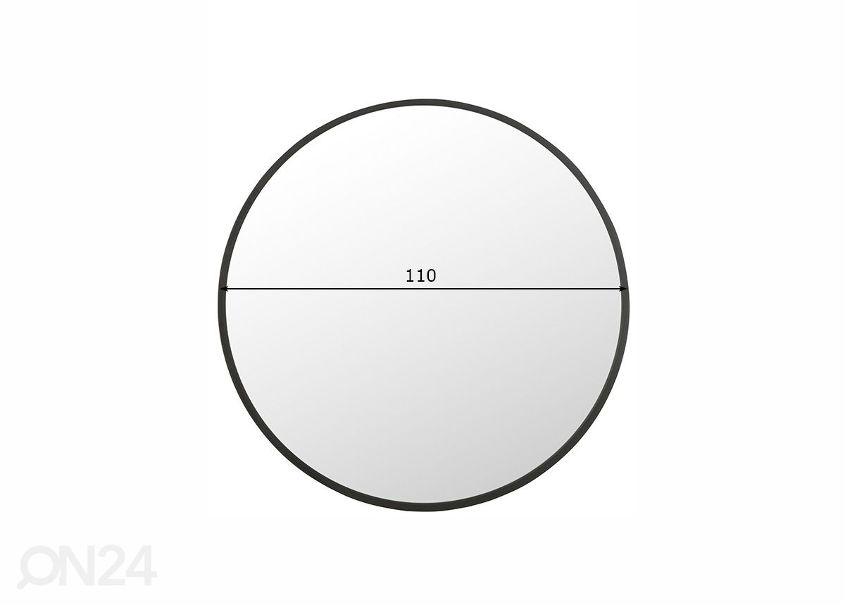 Peili Mona Ø 110 cm kuvasuurennos mitat