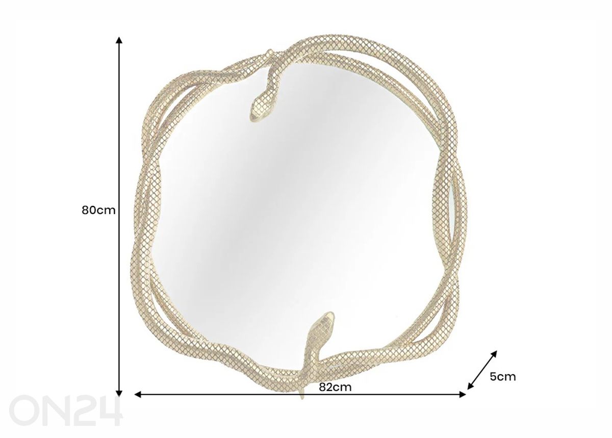 Peili Snake kuvasuurennos mitat