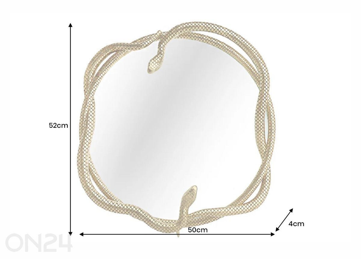 Peili Snake kuvasuurennos mitat