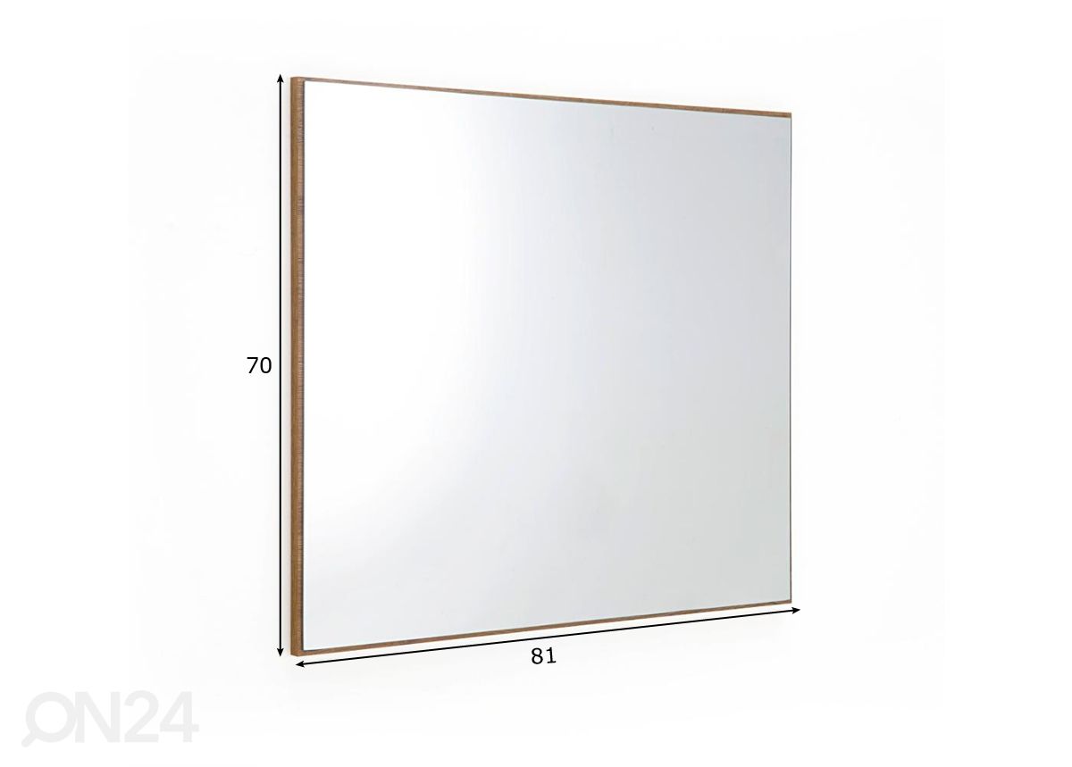 Peili Toledo 70x81 cm kuvasuurennos mitat