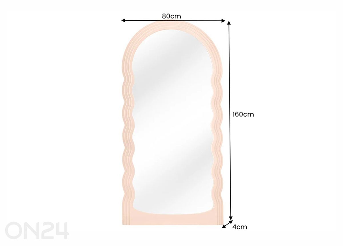 Peili Wave kuvasuurennos mitat