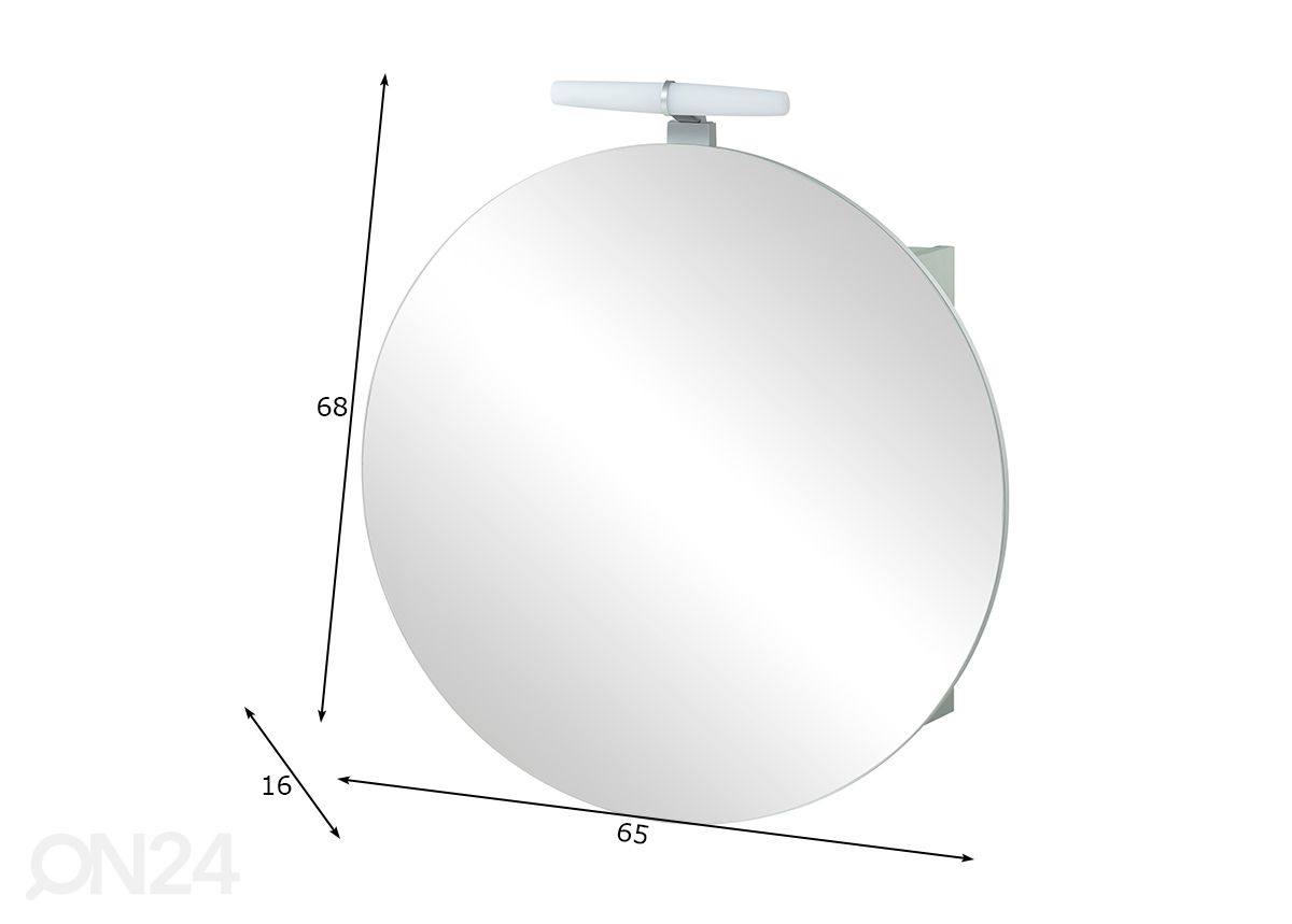 Peilikaappi Ando 65 cm kuvasuurennos mitat