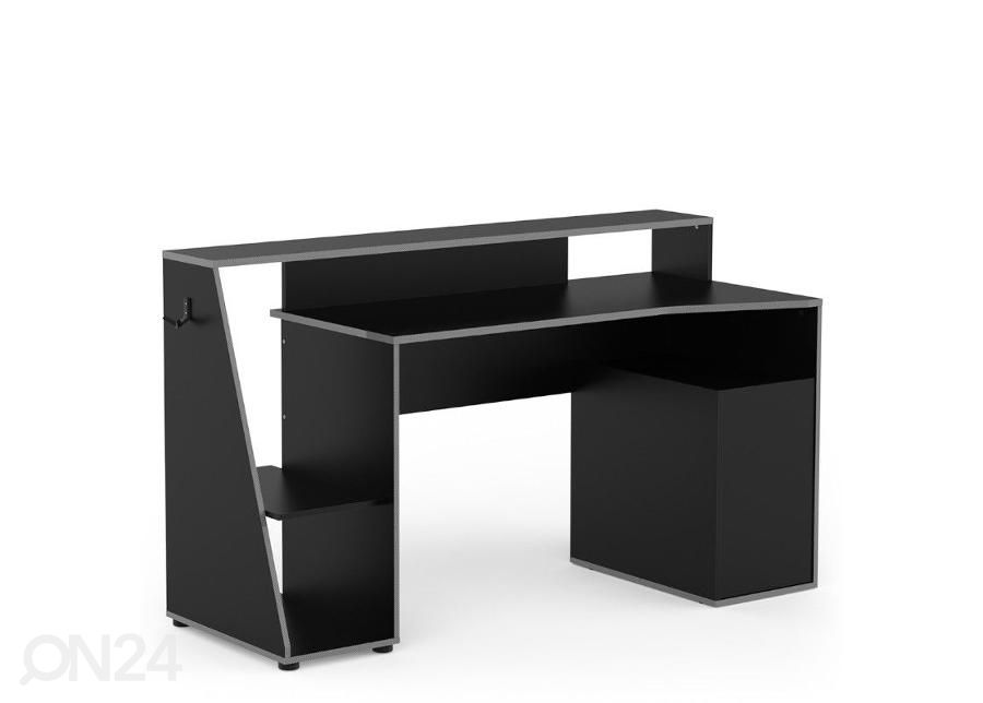 Pelipöytä Tedy 67x158 musta / harmaa kuvasuurennos