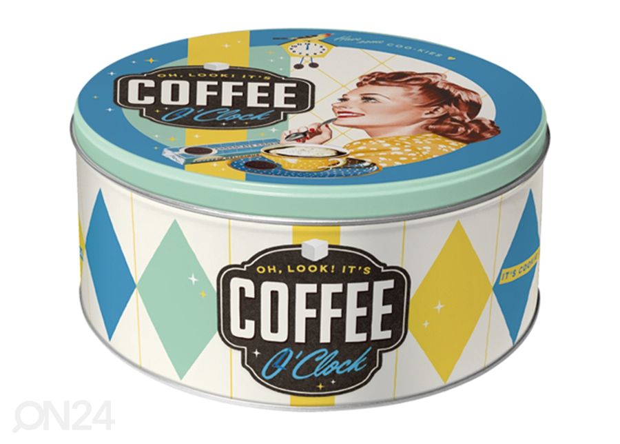 Peltipurkki 3D Coffee O'Clock 3,3 L kuvasuurennos