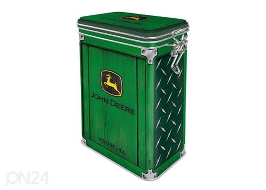 Peltipurkki John Deere - Diamond Plate Green 1,3 L kuvasuurennos