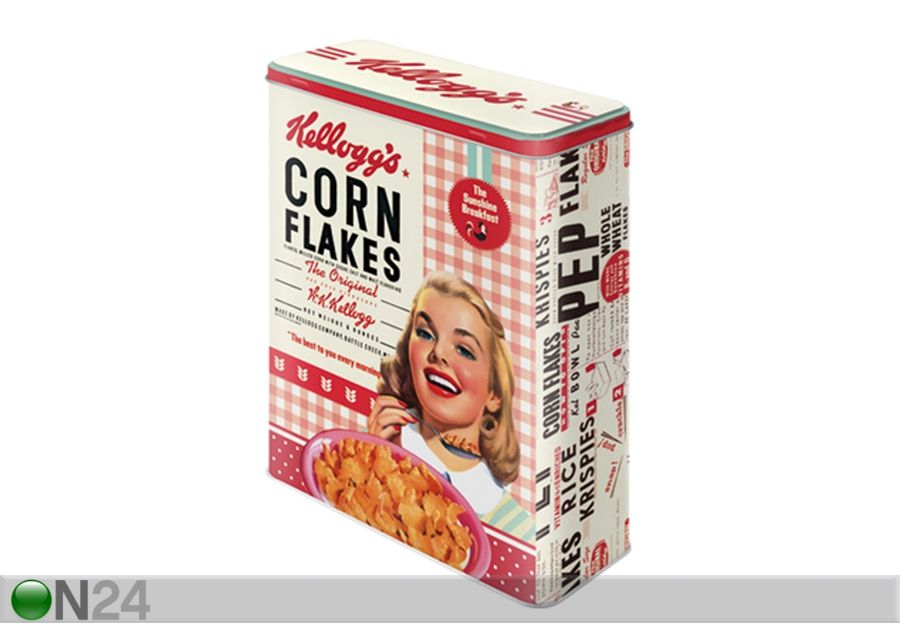 Peltipurkki Kellogg's Corn Flakes Collage Tyttö 4 L kuvasuurennos