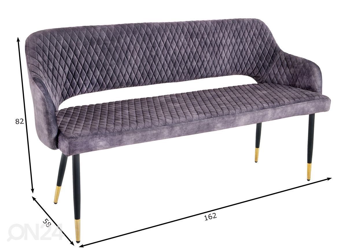 Penkki Paris 162 cm kuvasuurennos mitat