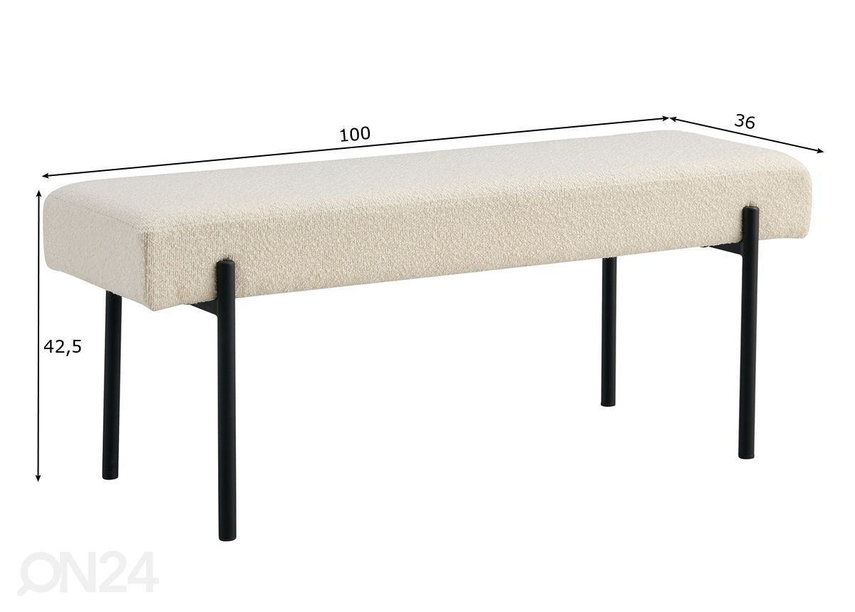 Penkki Truro 100 cm kuvasuurennos mitat