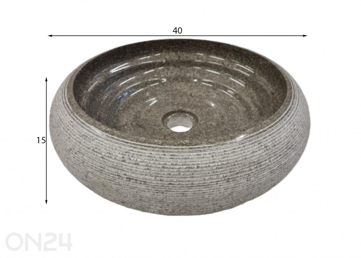 Pesuallas marmoria kuvasuurennos mitat