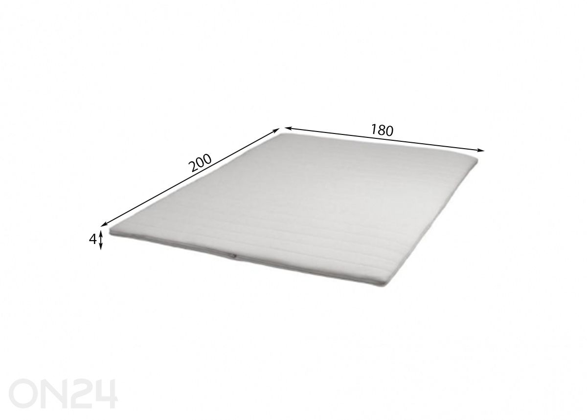 Petauspatja Wendre Foam 180x200 cm kuvasuurennos mitat