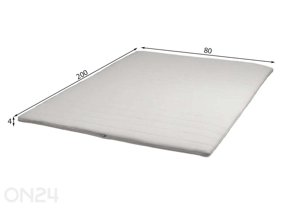 Petauspatja Wendre Foam 80x200 cm kuvasuurennos mitat