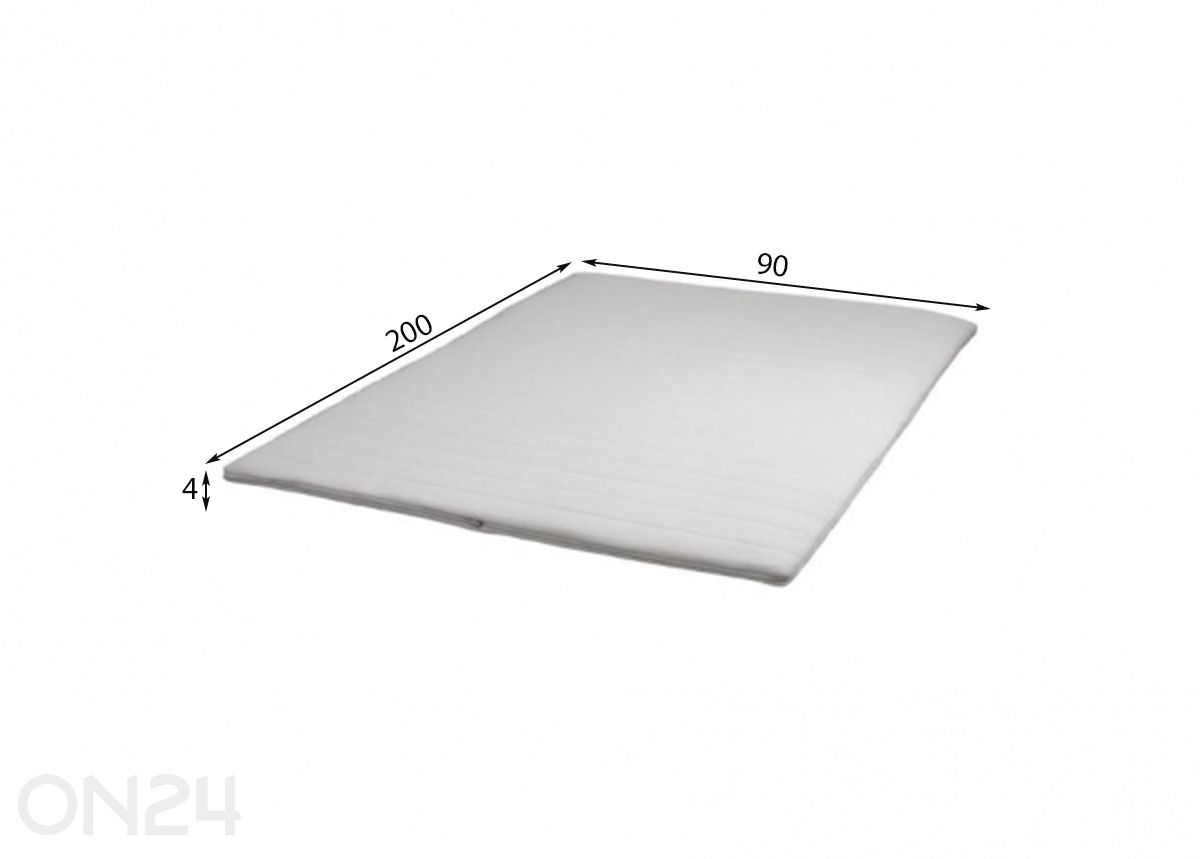 Petauspatja Wendre Foam 90x200 cm kuvasuurennos mitat