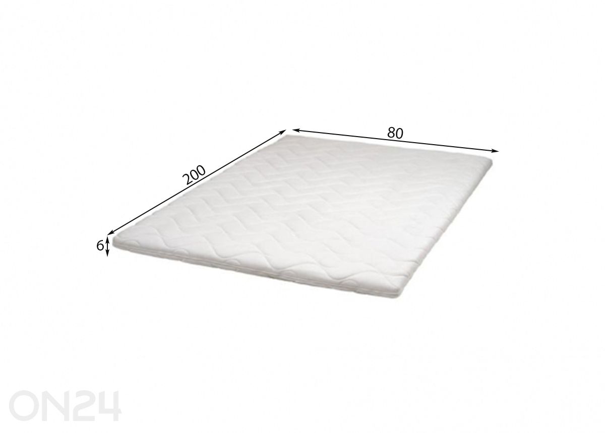 Petauspatja Wendre Latex 80x200 cm kuvasuurennos mitat