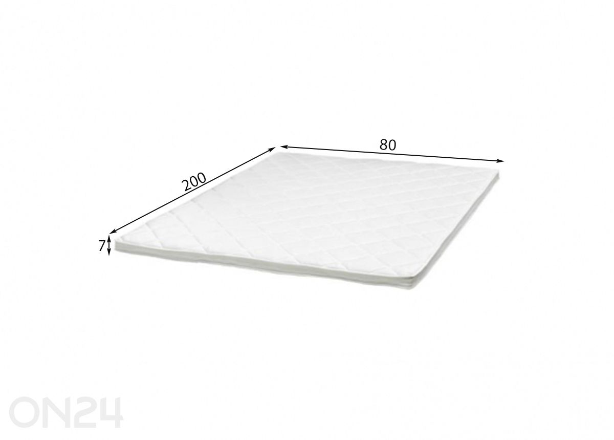 Petauspatja Wendre Warm/Freeze 80x200 cm kuvasuurennos mitat