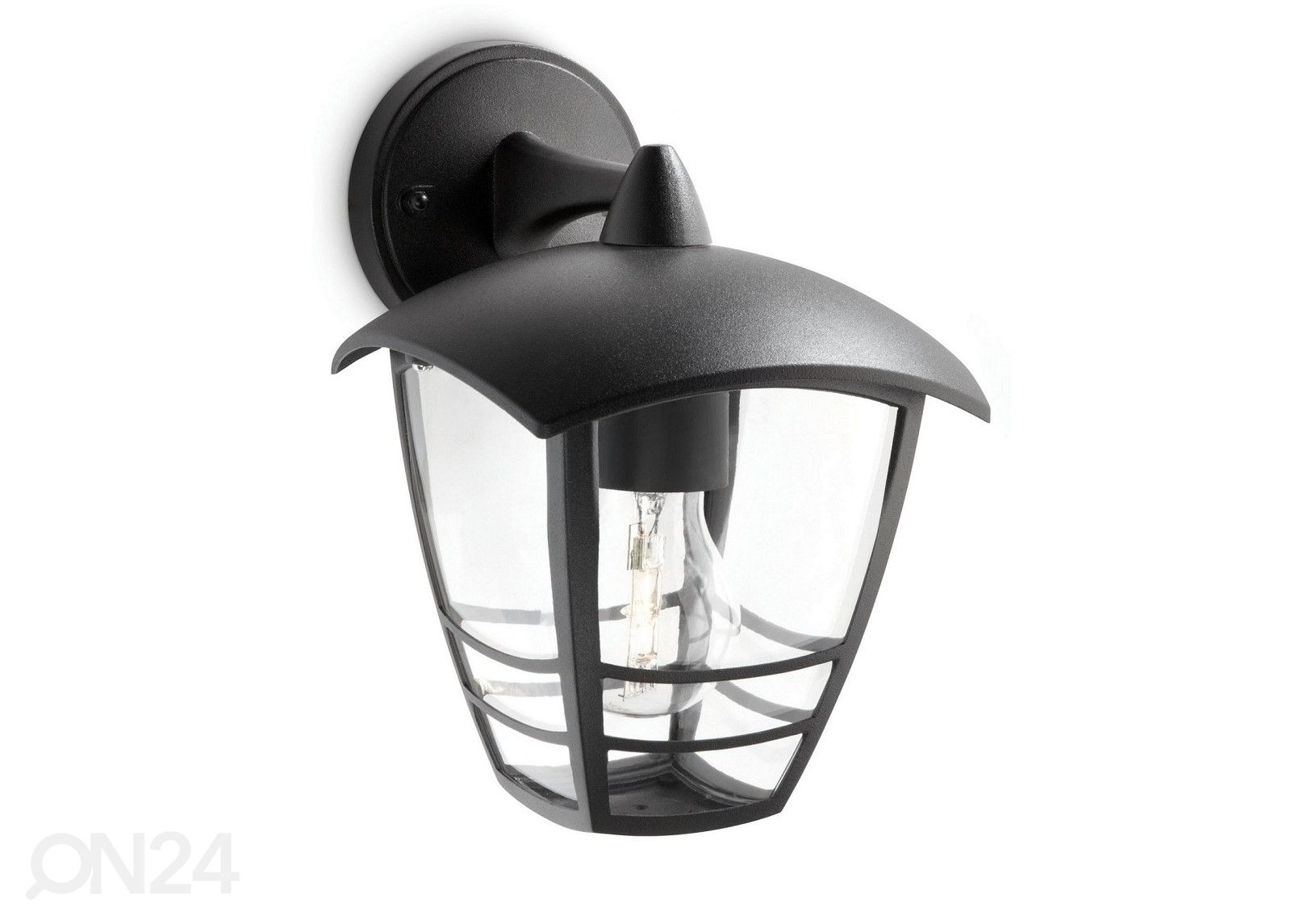 Philips Creek seinävalaisin E27 musta kuvasuurennos