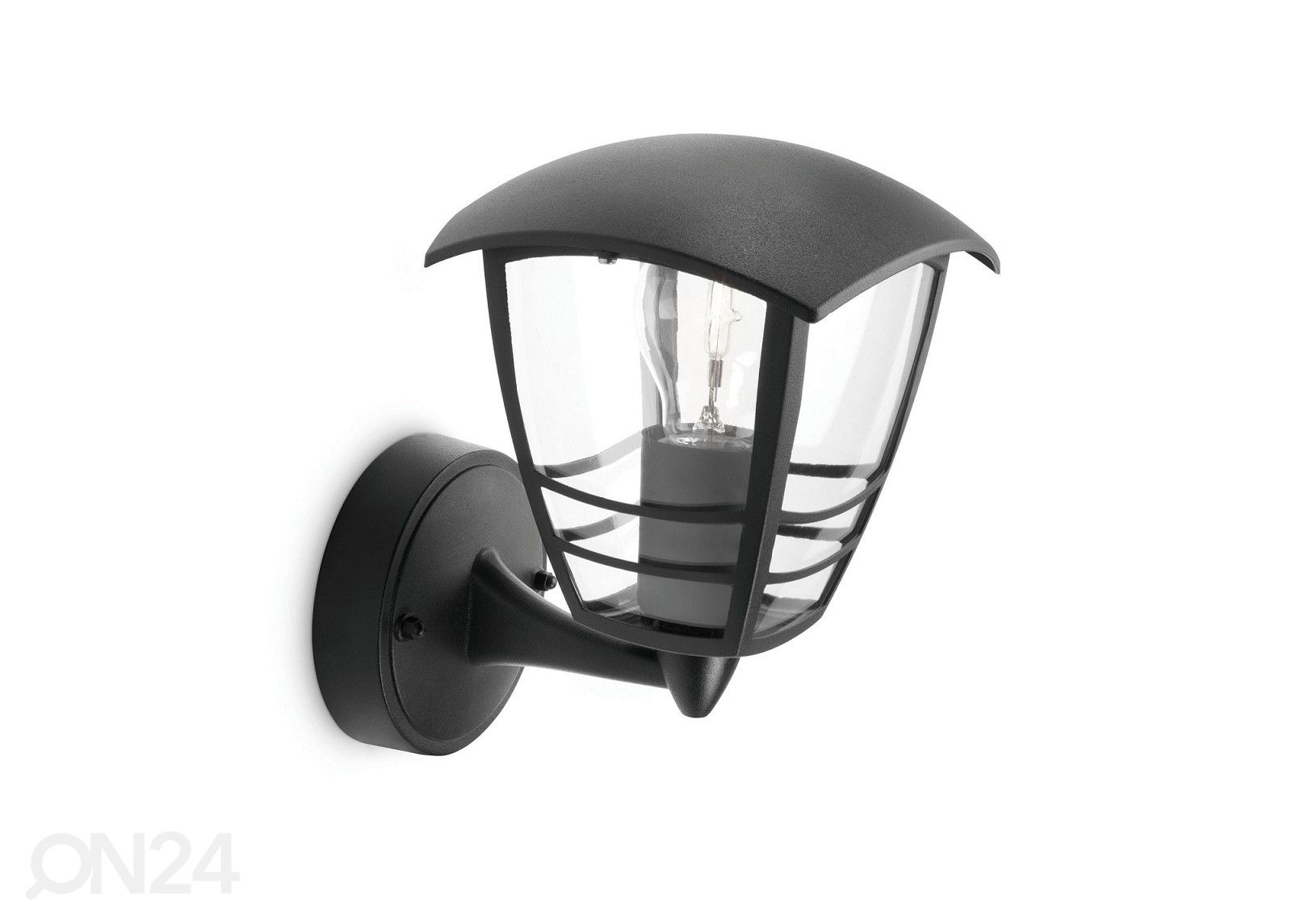 Philips Creek seinävalaisin E27 musta kuvasuurennos