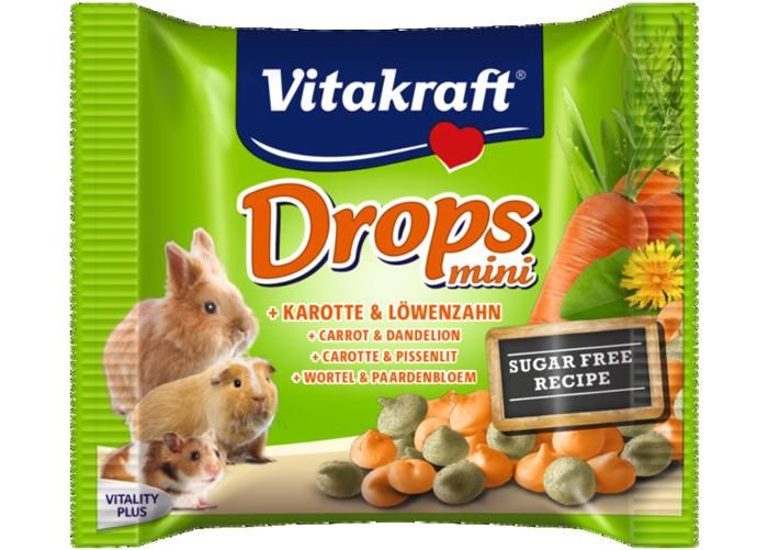 Pieneläinten makupala DROPS mini porkkanat ja voikukka 40g kuvasuurennos