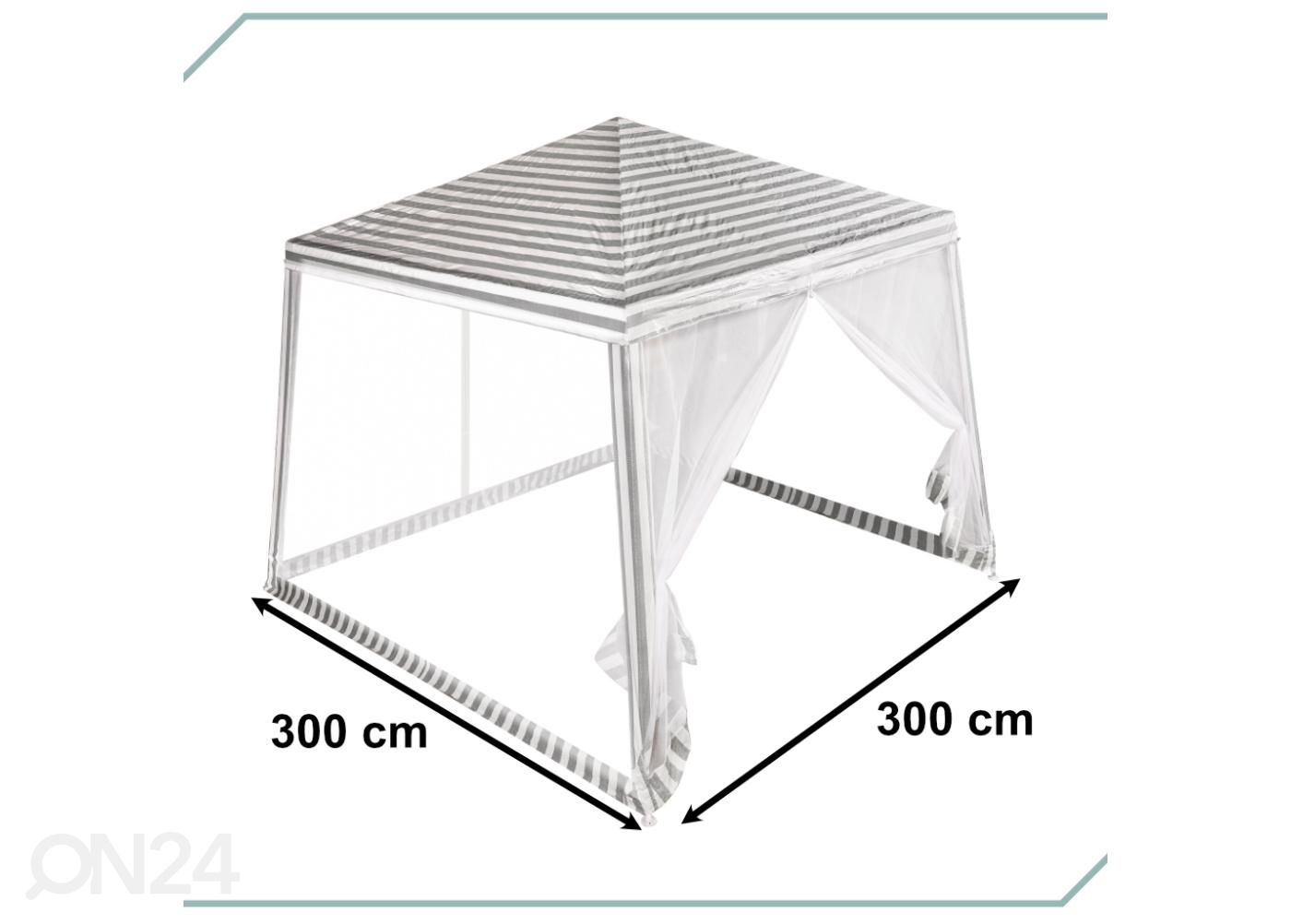 Pihakatos Garden Party 3x3 m kuvasuurennos mitat