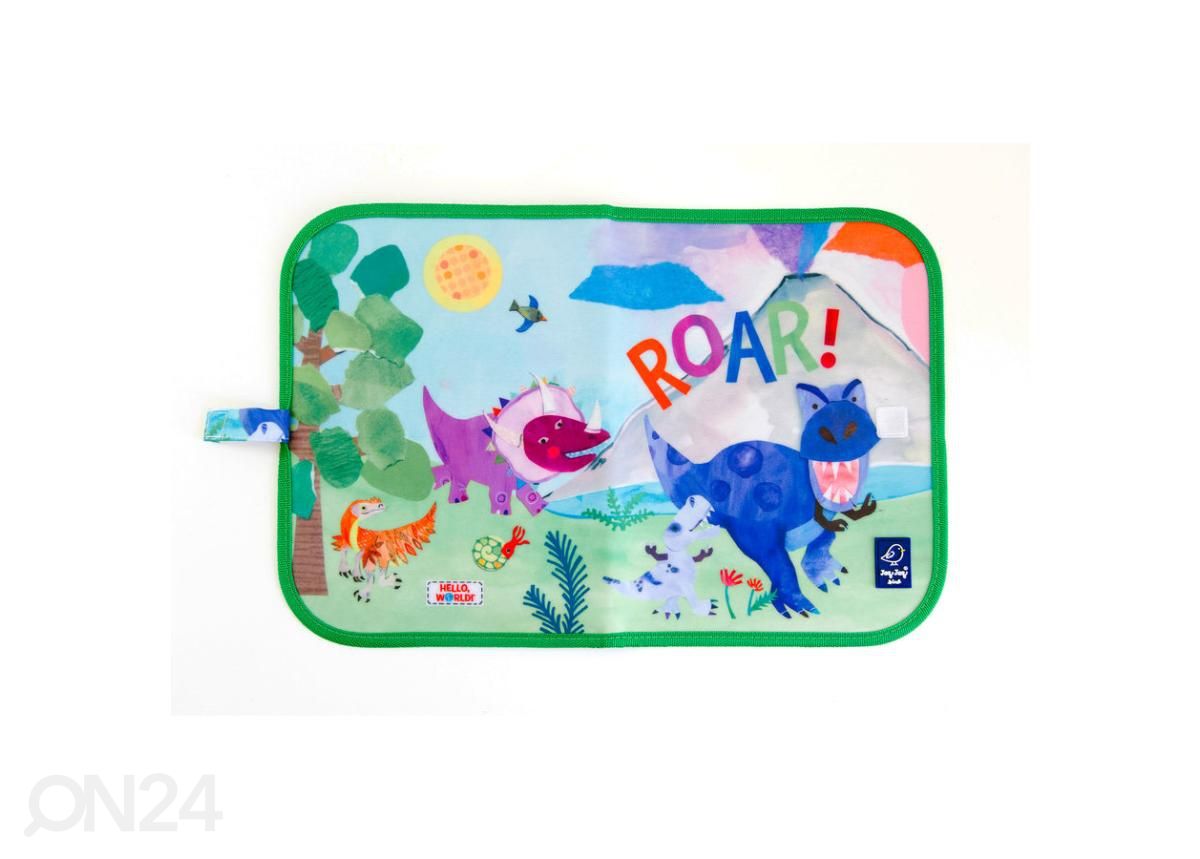 Piirustusmatto pölyttömillä liiduilla Jaq Jaq Bird Dinosaurukset 28x43 cm kuvasuurennos