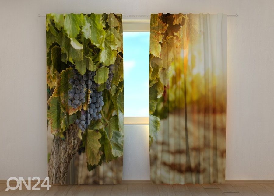 Pimennysverho Autumn Grapes 240x220 cm kuvasuurennos