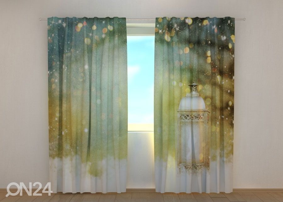 Pimennysverho Christmas lantern 240x220 cm kuvasuurennos